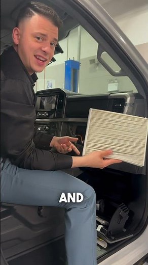 How to change a cabin air filter in the 2023 Ford Super Duty, it’s that easy! #fordsuperduty #f350