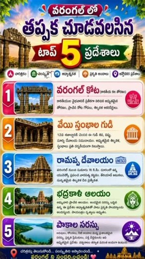 Top 5 places to visit in warangal