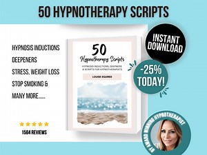 50 Hypnotherapy Scripts - for Hypnotherapists - Inductions - Stop Smoking - Weight Loss - Anxiety - Stress Relief - Hypnosis Script Book - Etsy