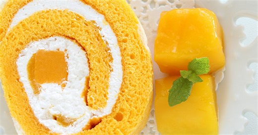 Bûche de Noël aux fruits exotiques