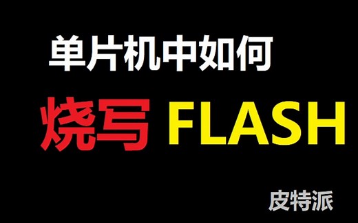 [皮特派] 单片机中如何烧写FLASH