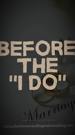 ARE YOU GETTING MARRIED? DO YOU WANT TO BUILD A SOLID FOUNDATION FOR MARRIAGE? WATCH THIS VIDEO PREPARATION FOR MARRIAGE IS KEY TO ACHIEVING SUCCESS AND FOSTERING GROWTH IN THE RELATIONSHIP ARE YOU GETTING MARRIED SOON? ARE THINKING 🤔 ABOUT GETTING MARRIED? DO YOU NEED TOOLS TO BUILD A HEALTHY MARRIAGE? The Virtual Pre-Marital Program 🚨DAY 1 - The Pre-Marital Program Is Here🚨 🖥Flexible Course Scheduling 📅Most Weekends Available Learn more at www.jdwilliamscoachingandconsulting.com #relation