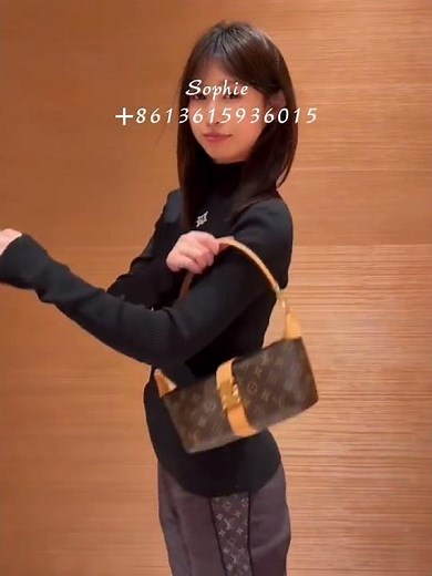 NEW ! LOUIS VUITTON LV M26191 Pochette Mia 2025FW Monogram Brown Looping Bag Handbag onbody Review