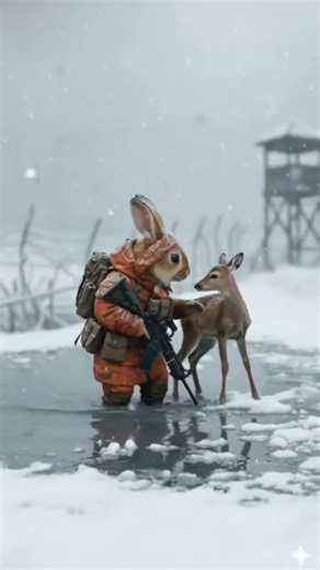 jojo rabit see Baby deer and help.December19, 2025 #Animal