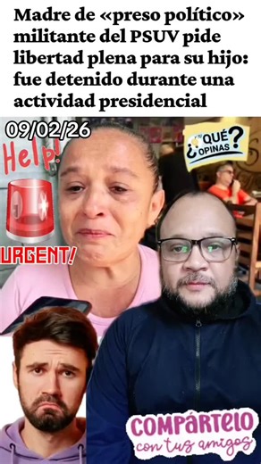 @RalitoDigital on Instagram: "En Venezuela 🇻🇪 Desde las afueras del Palacio de Justicia en Caracas, la señora Vilma García solicitó al Gobierno venezolano la libertad plena para su hijo, Antony Lamuño García, de 30 años de edad. Según las declaraciones ofrecidas al equipo de Contrapunto, el joven se encuentra privado de libertad desde el pasado 14 de abril de 2025, tras asistir a una actividad presidencial en El Silencio, Caracas. García explicó que su hijo viajó desde el estado Apure para par