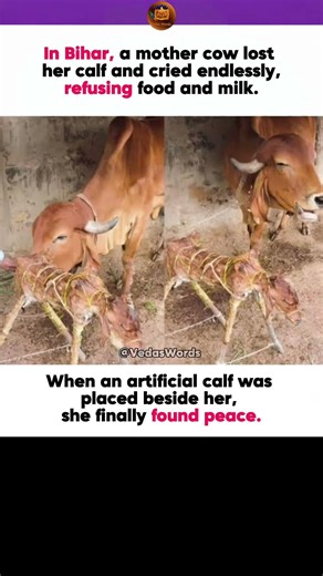 Emotional: Grieving Mother Cow Finds Comfort With an Artificial Calf 💔🐄 #cow #sad #baby #animallover