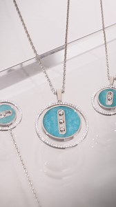 Bucherer exclusively presents the Messika Lucky Move collection. Explore elegant necklaces and bracelets in gold with amazonite and lepidolite, subtly accented with diamonds. | Bucherer USA
