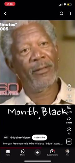 On This Day December 18th 2005 Morgan Freeman Said This Happy Black History Month 💯🤷🏾‍♂️