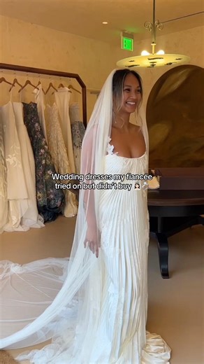 My gorgeous bride 🥹 Wedding dresses Jezzel tried on but didn’t buy! 💍 #weddingdress #bridetobe
