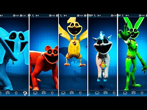 Big Monsters Smiling Critters Poppy Playtime Chapter 3 Characters FNAF AR Workshop Animations