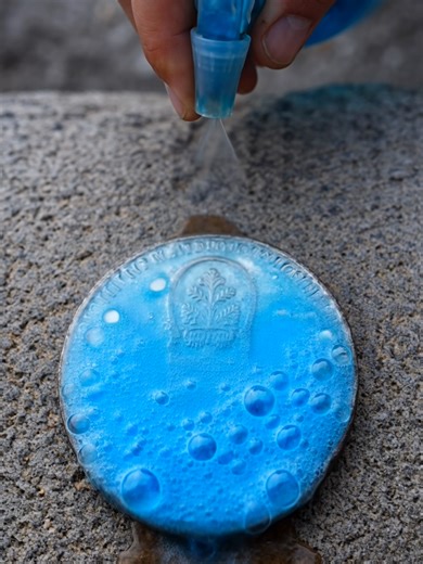 Old Rusted Coin Restoration Process