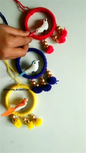 Bird Nest Hanging 🐦 #shorts @krishna_ecstatic_art