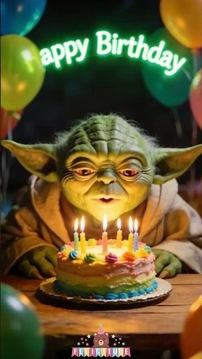 Yoda de Star Wars canta Happy Birthday 🎂 Un cumpleaños con la Fuerza 🎉 Happy Birthday estilo Jedi