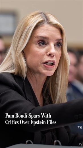Attorney General Pam Bondi defended the Justice Department’s release of files from the Jeffrey Epstein investigation during a fiery congressional hearing in which she traded barbs with Democrats, praised President Trump and declined to apologize directly to a group of the convicted sex offender’s victims seated behind her. Read more: 🔗 https://on.wsj.com/4rPBHoN | The Wall Street Journal
