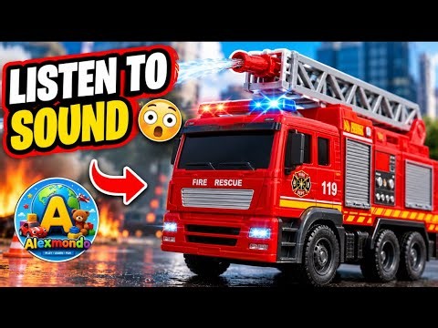 Fire Truck Sounds 🚒🔊 | 8 Minutes of Fun for Kids!