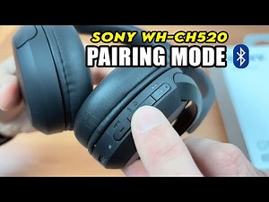 Sony WH-CH520 : How to Enable Bluetooth Pairing Setup Mode