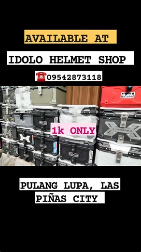 Sikat sa Las Piñas Ngayon.. Idolo Helmet Shop Murang Top Box Free Installation #helmet #topbox #idolohelmetshop #followers | Repo Master Ph