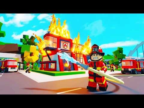 I Became A LEGO Firefighter in Roblox Brookhaven 🏡RP