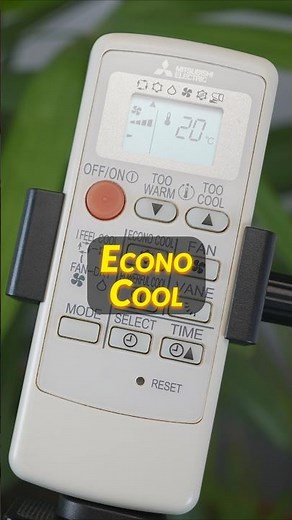Mitsubishi AC Remote Control Guide ❄ Econo Cool ❄ #shorts #remotecontrol #airconditioner