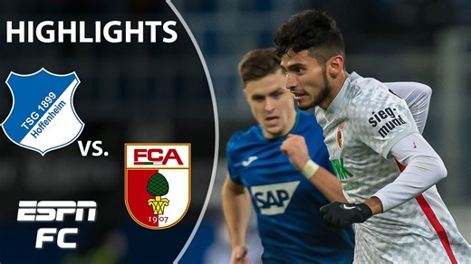 USMNT’S Ricardo Pepi makes Augsburg debut in loss to Hoffenheim | Bundesliga Highlights | ESPN FC