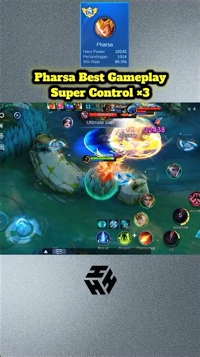 Pharsa Gameplay Pro Player - Tutorial Gameplay Terbaru Hero Pharsa _ Part80 #pharsa #short #shorts