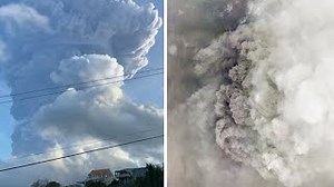 Watch: Timelapse of La Soufriere volcano erupting on St Vincent