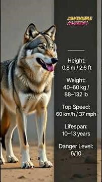 Crocodile vs Wolf – Power of the River vs Speed of the Wild 🐊🐺