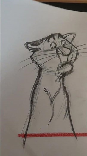Animating traditionally #animation #traditionalanimation #aristocats #fananimation