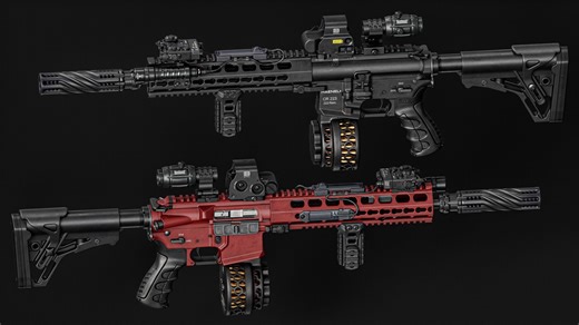 【Maya枪械建模】从0开始教你制作暴风m4a1枪械模型，适合零基础学习的Maya枪械建模案例教学！