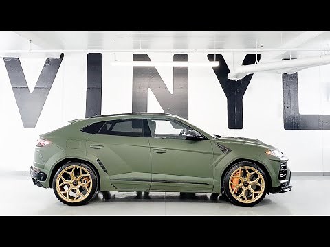 LAMBO URUS - Matte Military Green Full Vehicle Wrap