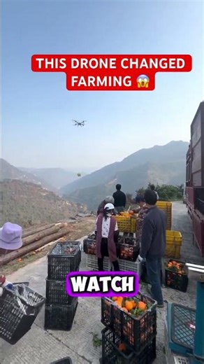 Insane Drone Technology Helping Farmers 😳 #shorts