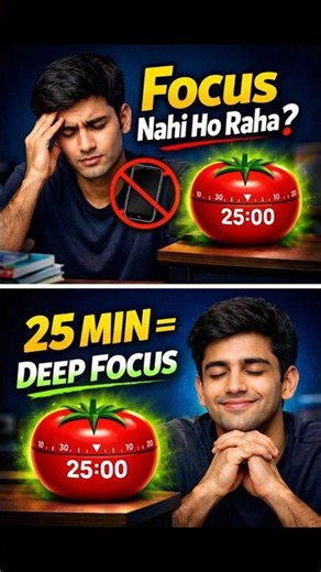 Best Focus Technique for Students & Professionals #promodoro #ai