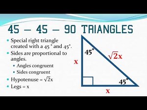 Special Right Triangles
