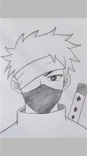 How to Draw Anime Ninja | Easy Anime Ninja Drawing | Step by Step Pencil Sketch #ninja #pencildraw