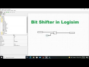how to use a bit shifter in logisism | bit shifting in logisim simulations