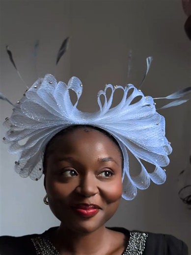 Have an event coming up? Get this Fascinator. name: Christ ball Fascinator with rhinestones - N22,000 without rhinestones - N20,000 send a dm or use number in bio to place your order. #fascinator