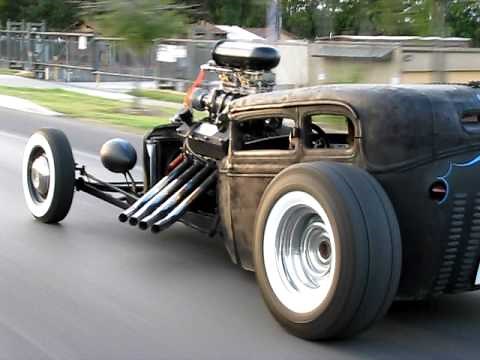Rat rod cruising to Biff's