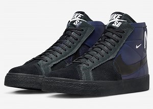 Nike SB Blazer Mid Premium "Navy Black" Officially Revealed