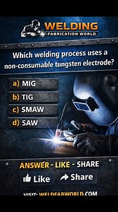 Are you a real welding expert? Let’s find out with our daily MCQ challenge from Welding Fabrication World! Quiz - 1 Visit weldfabworld.com Drop your answer in the comments 👇💬 More questions coming every day — stay tuned! 🔧⚡ #Welding #WelderLife #WeldingSkills #Fabrication #WeldersOfInstagram #WeldingKnowledge #WeldingQuiz #WeldingTraining #IndustrialSkills #EngineeringLife #WeldingCommunity #MetalFabrication #Weldfabworld #TIGWelding #MIGWelding #ArcWelding #WeldingEducation #WeldersWorld #Da