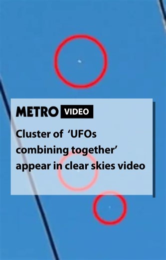 3.8K views · 21 reactions | A cluster of 'UFOs' has been recorded in the skies above Philadelphia in a strange new video | Metro | Facebook