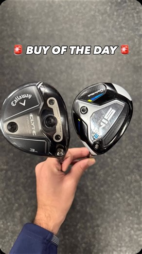Play It Again Sports - Livingston NJ on Instagram: "🚨 BUY OF THE DAY 🚨 Taylormade SIM2 MAX Fairway Wood Callaway ELYTE TI Fairway Wood Titanium faces. 💎 When your fairway wood becomes a weapon. High launch, speed, consistency—every swing. 🏌️‍♂️ Save 15% on these gems by using code MERRY2025 at checkout online. #PlayItAgainSports #NJ #FairwayWood #Taylormade #CallawayGolf"