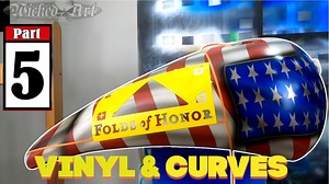 Using vinyl paint masks on a curved surface (part 5)