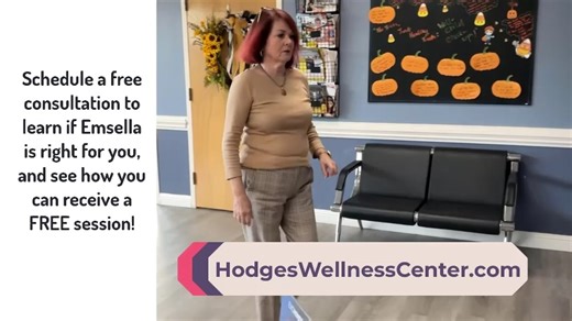 Men and women , it’s time to retake control! 💪 Emsella uses high-intensity technology to strengthen your pelvic floor, improve bladder control, and boost confidence — all while you sit comfortably. #Emsella #PelvicHealth #ConfidenceForAll" | Hodges Wellness Center