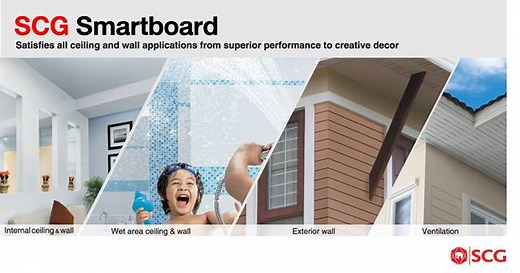 SCG Smartboard, a non-asbestos fiber cement board that satisfies all Ceiling, Wall, and Floor and Senepa applications from superior performance to creative decor can be use for both Interior and Exterior. For more information please click this link https://goo.gl/ogM2JF or call us at (02)717-6900 #ExperienceSCG #SCGSubokSaTibay | SCG Brand