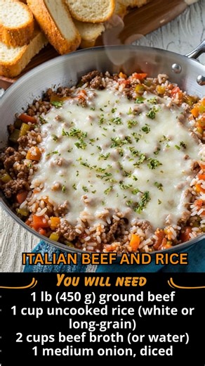 142K views · 974 reactions | Italian Beef and Rice Skillet Recipe | Sophia’s Easy Recipes | Facebook