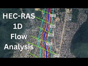 Easy HECRAS 1D Flood Modelling Tutorial : Steady Flow Analysis: HECGeoRAS not Required