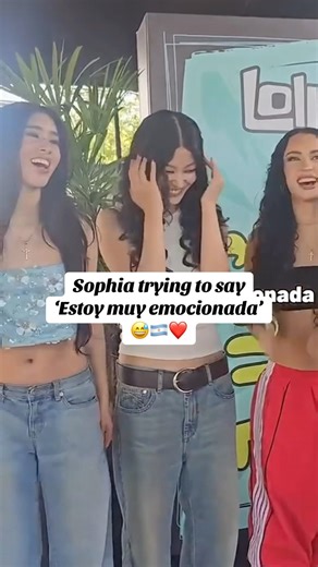 KATSEYE’s Sophia Trying to Say ‘Estoy Muy Emocionada’ 🇦🇷💕😅