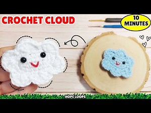 Cute Mini Cloud Crochet Tutorial | Easy Amigurumi for Beginners