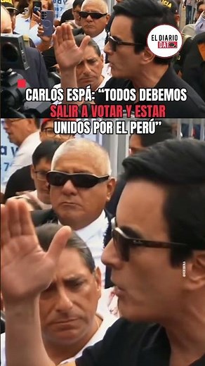 Former candidate Carlos Espá called for massive turnout and urged against casting blank ballots i...