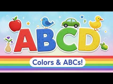 ✪ Bright Letters Meet Bold Hues: Interactive ABC Color Games for Little Learners